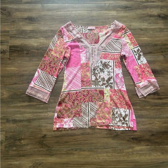 ThirtyThree Fairycore Patchwork Long Sleeve Top - Picture 1 of 4